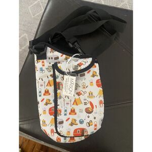 Water Bottle Sling Bag Portable Water Bottle Carry Bag with Strap Sleeve Holder